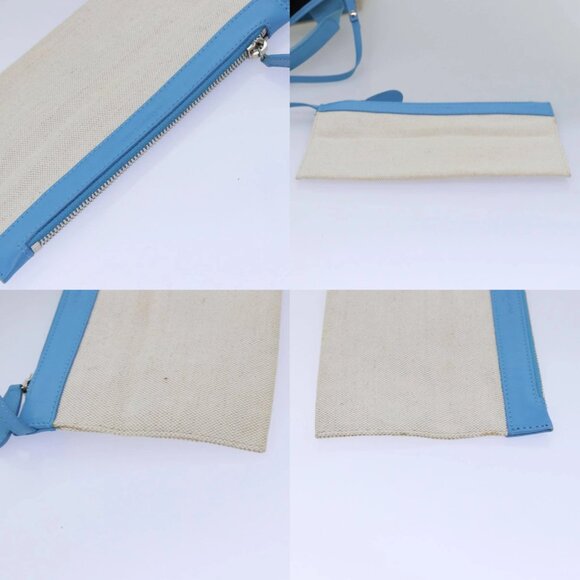 BALENCIAGA Navy Cabas S Hand Bag Canvas Blue Gray 339933 Auth ac3029V - Picture 15 of 16